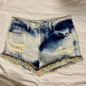 NWOT Marabelle fun fringe shorts